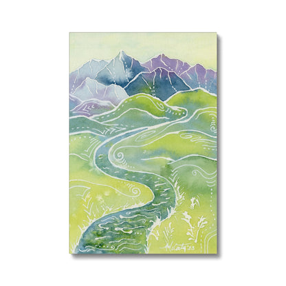 Crystalline Peaks Canvas