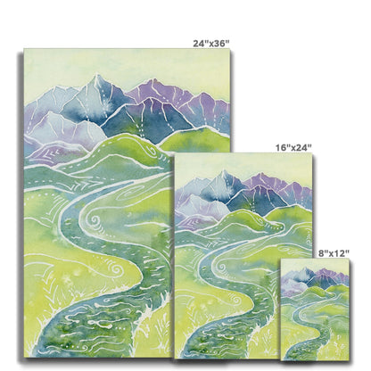 Crystalline Peaks Canvas