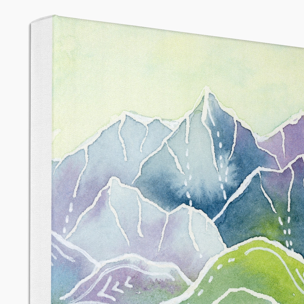 Crystalline Peaks Canvas