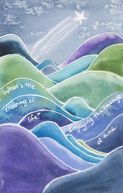 The Meaning of Life Art Prints | The Sage Leaf Studio