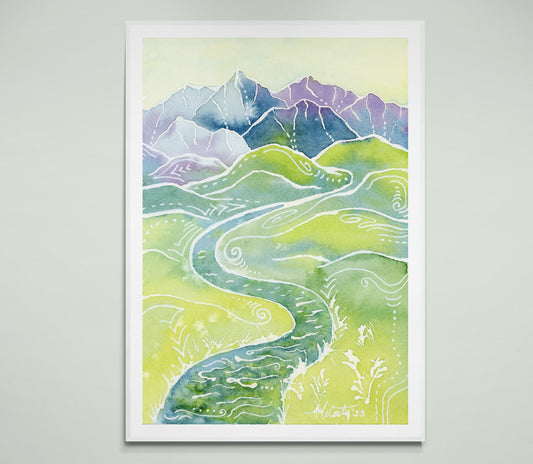 Crystalline Peaks Fine Art Print